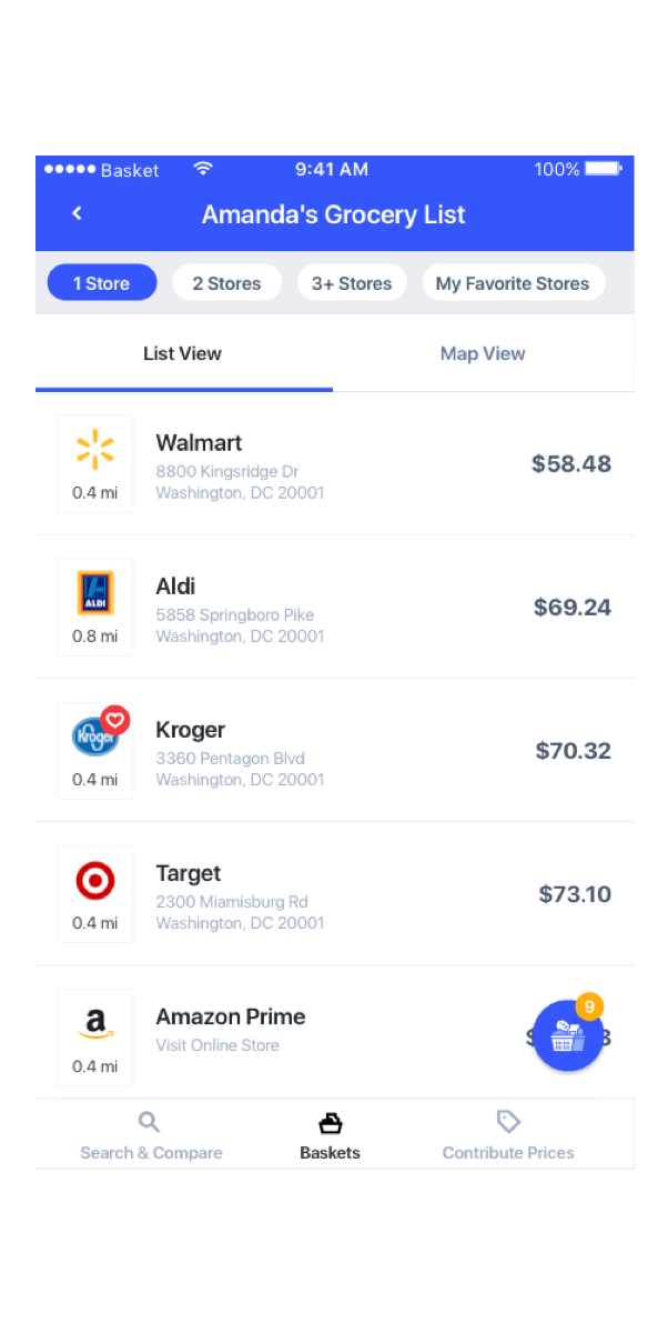 Basket phone app