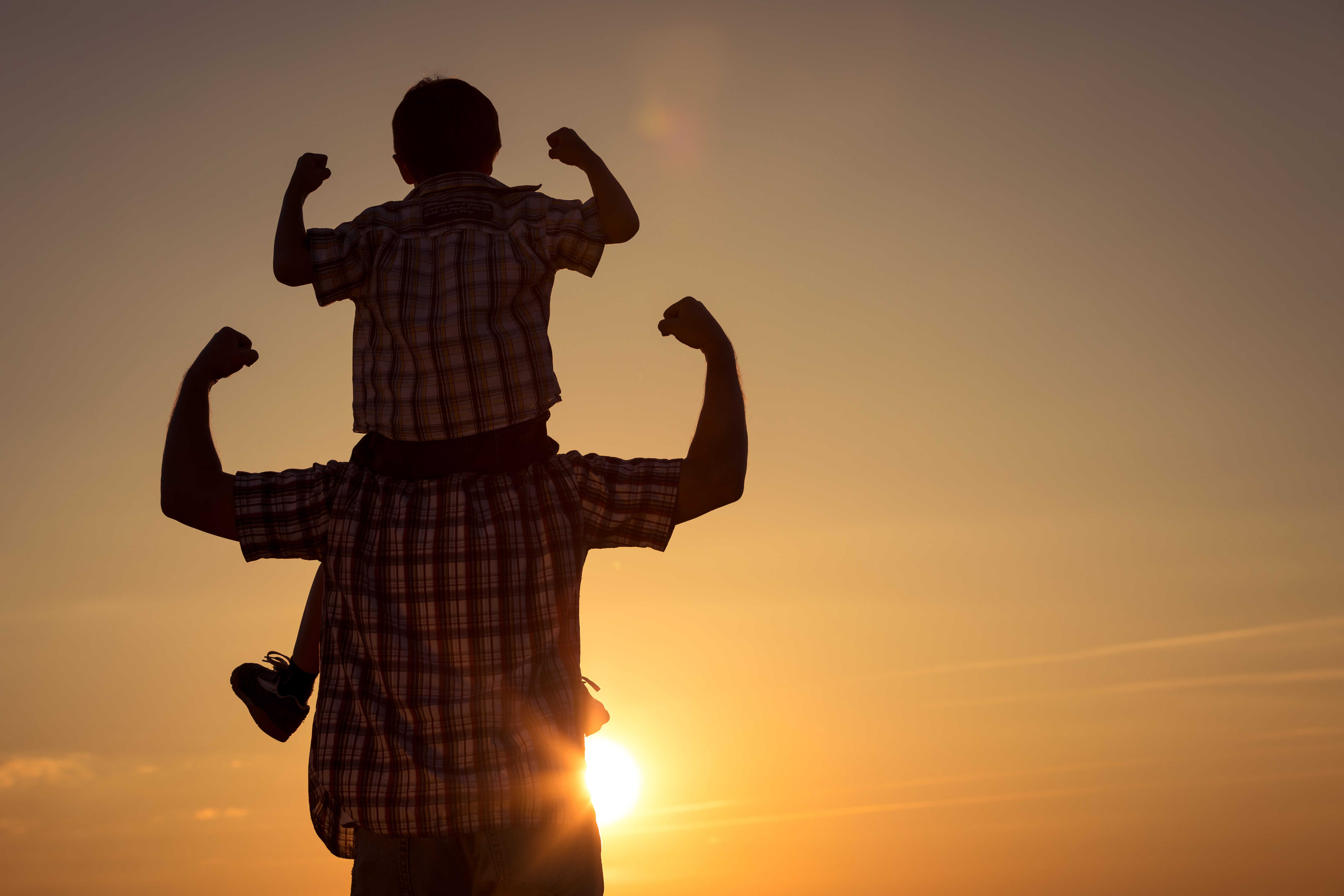 father day dad with son