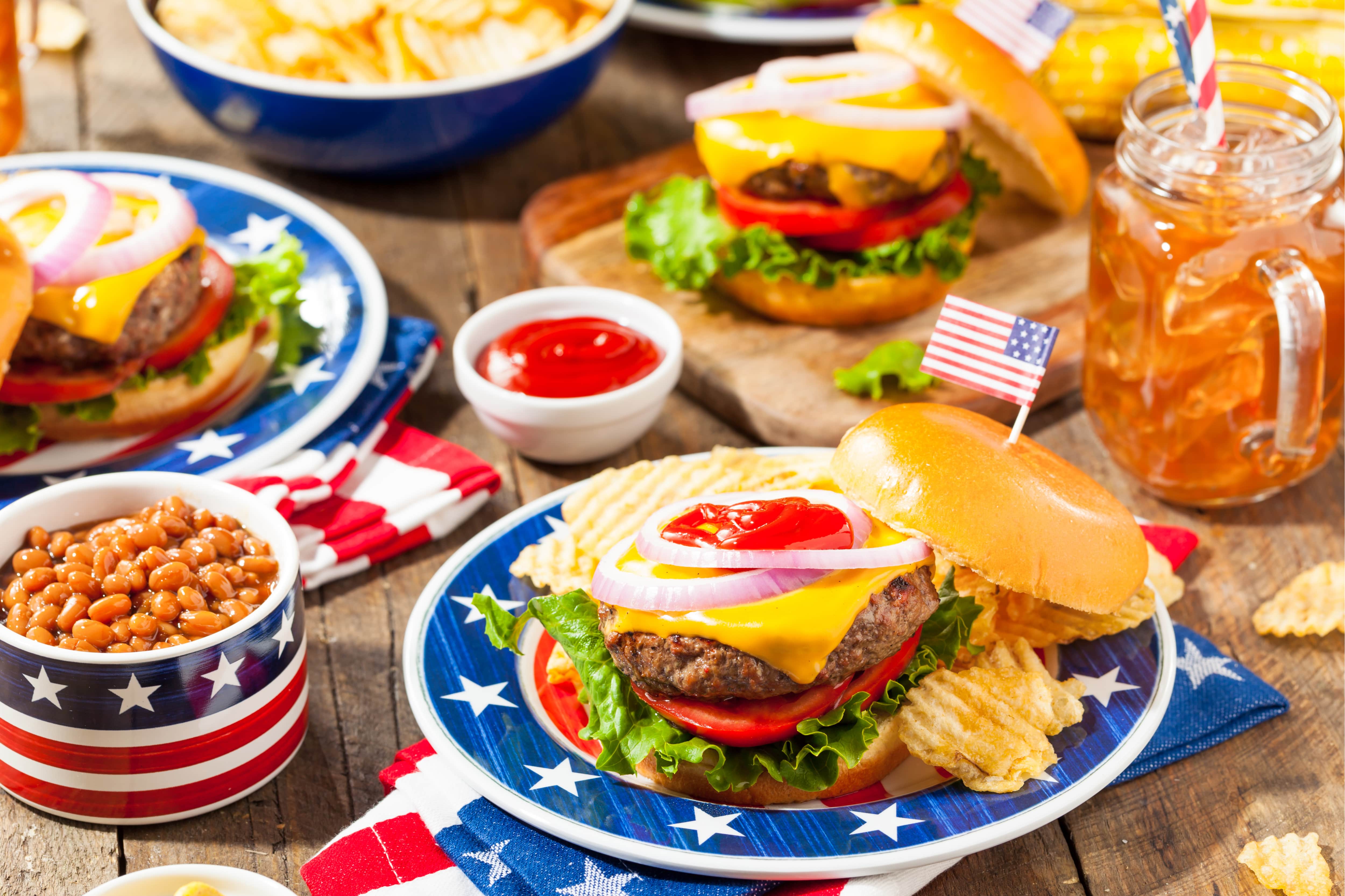 burger and bbq items+
